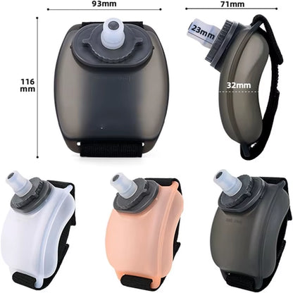 Stay Hydrated on the Go: Adjustable Outdoor Portable Running Wrist Water Bottle for Fitness Enthusiasts