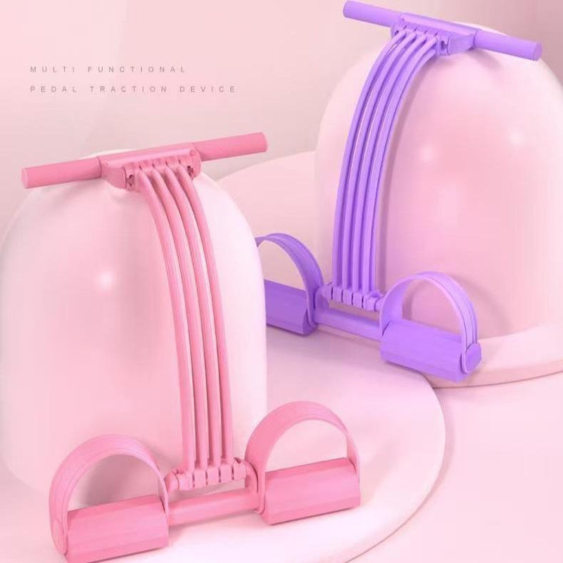 Transform Your Fitness Routine with the Multifunction Tension Rope - 8-Tube Elastic Yoga Pedal Puller for Full-Body Workouts at Home!