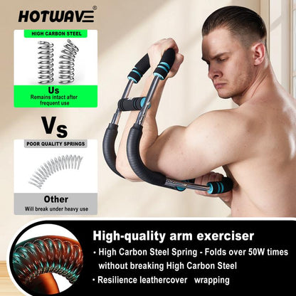 Transform Your Workout with the HOTWAVE Adjustable Arm Trainer - Ultimate Chest and Shoulder Muscle Builder for Home Fitness
