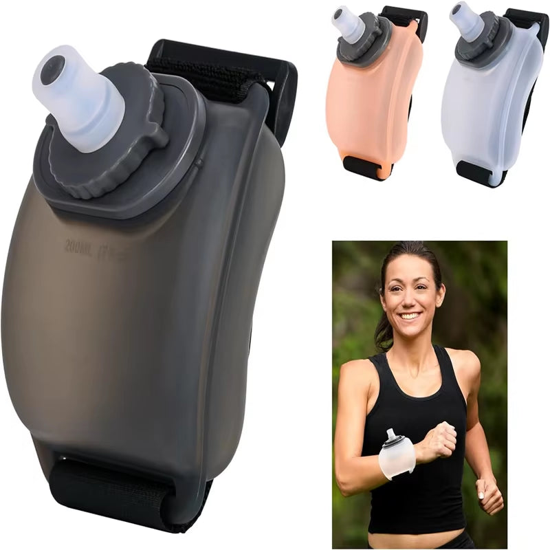 Stay Hydrated on the Go: Adjustable Outdoor Portable Running Wrist Water Bottle for Fitness Enthusiasts