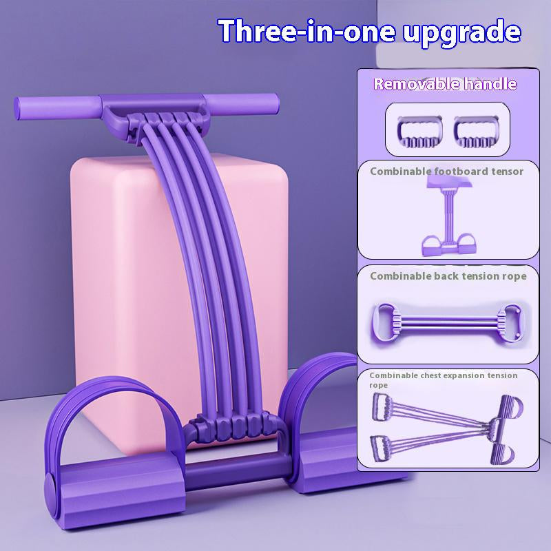 Transform Your Fitness Routine with the Multifunction Tension Rope - 8-Tube Elastic Yoga Pedal Puller for Full-Body Workouts at Home!