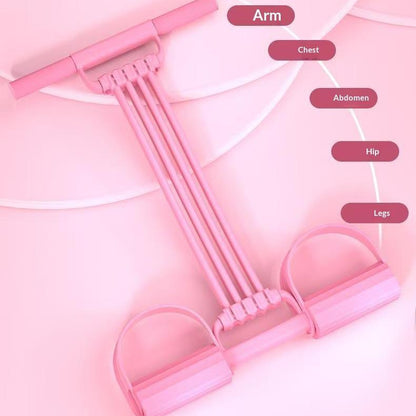 Transform Your Fitness Routine with the Multifunction Tension Rope - 8-Tube Elastic Yoga Pedal Puller for Full-Body Workouts at Home!