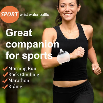 Stay Hydrated on the Go: Adjustable Outdoor Portable Running Wrist Water Bottle for Fitness Enthusiasts
