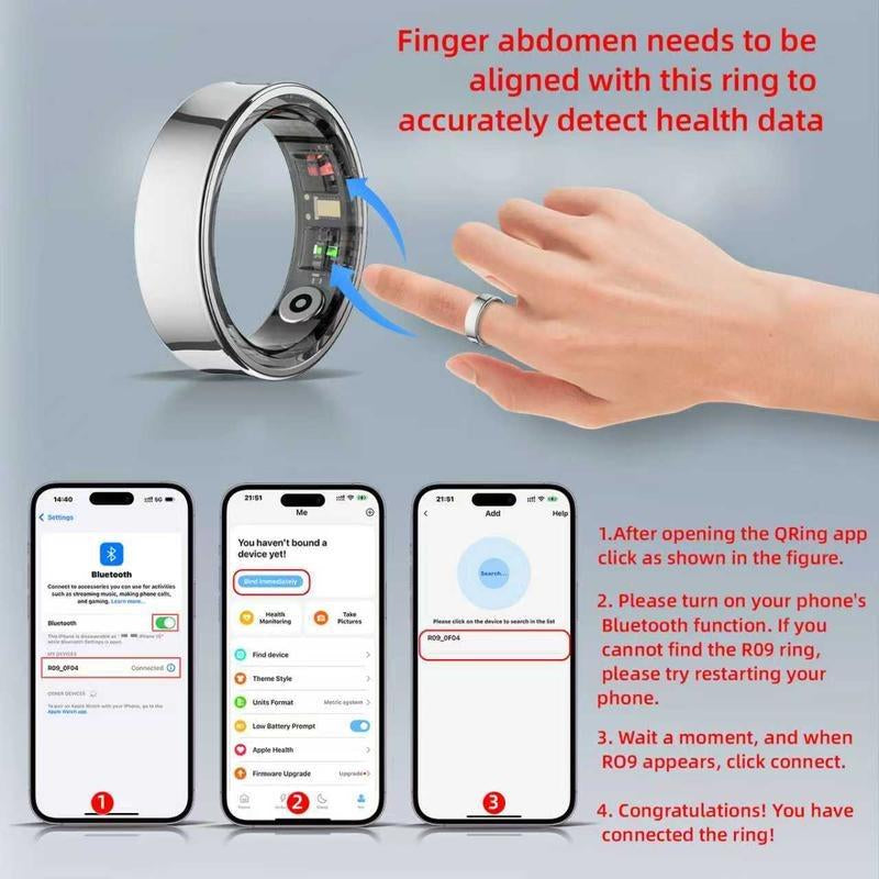 Myzo Smart Ring – Wellness Tracker with Heart Rate, Temperature Check, Sleep, Stress & Cycle Reminder Insights | Auto Activity Detection | Fitness Ring for Men & Women | No Subscription | Android & Ios Compatible